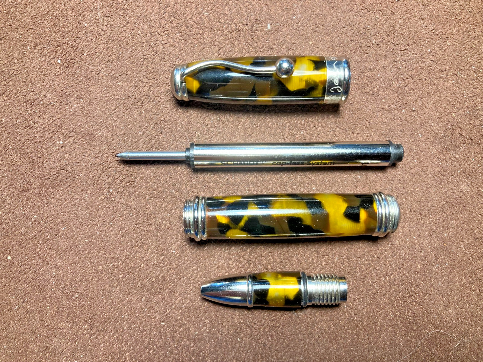 JEAN PIERRE LEPINE MINI ROLLERBALL TORTOISE PATTERN