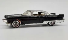 Hot Wheels 2001 '57 Cadillac Eldorado Brougham Black w Silver Top 1:64 Diecast 