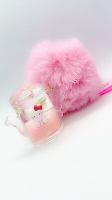 Hello Kitty Liquid Schlüsselanhänger Schlüsselring Taschenanhänger Treibsand beweglicher Bommel Glitzer