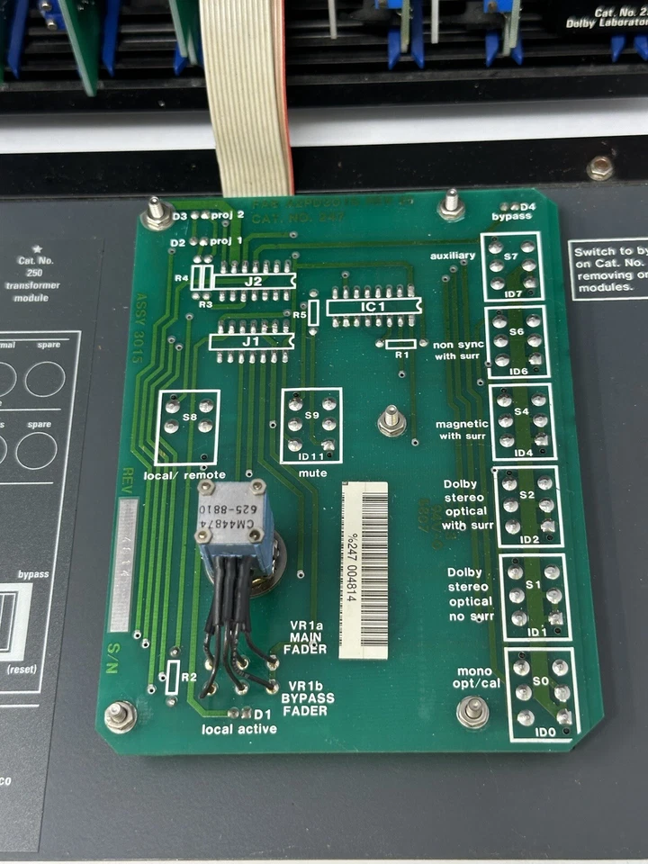Dolby CP55 Cinema Sound Processor Rack-Mount Dolby Stereo - Untested As Is - Image 4 of 4