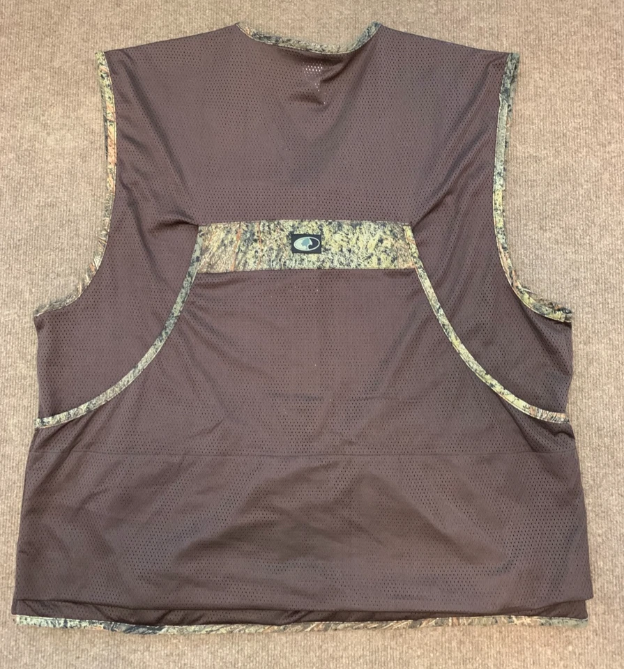Mossy Oak Vest Mens M/L Pursuits Brush Camo Turkey Dove Zip Quilted Mesh Hunting - Image 3 of 4