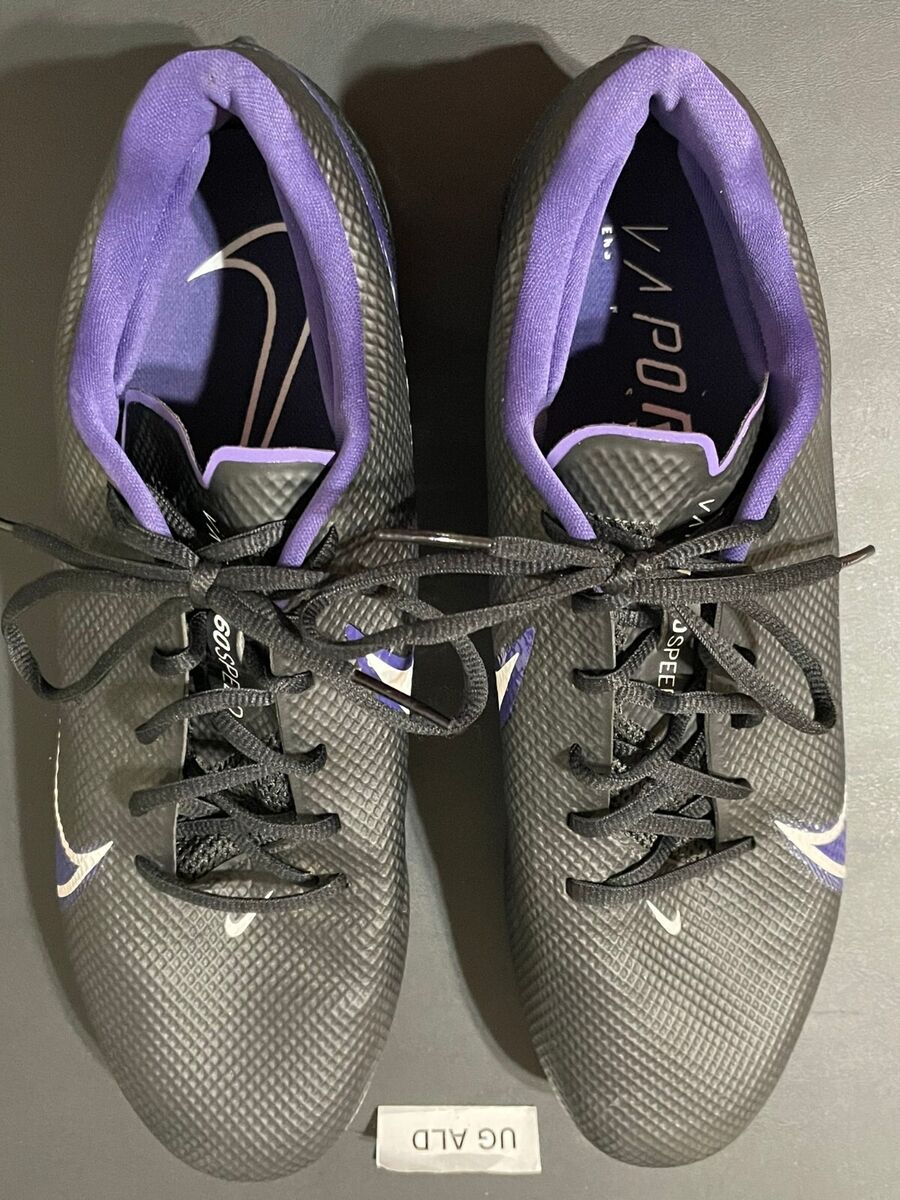 Nike Vapor Edge Speed 360 Black/Purple Football Cleats Size Nike Vapor Edge Speed 360 Black/Purple Football Cleats Size