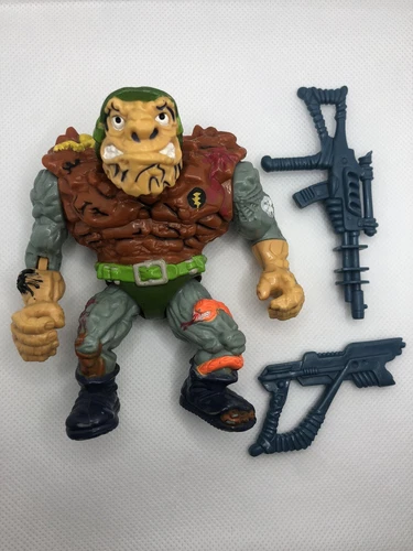 GENERAL TRAAG with Guns TMNT 1989 vintage loose figure Ninja Turtles RARE