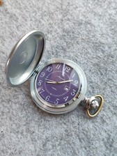 Vintage USSR Quartz Pocket watch Molnija 2460. For repair or spare parts