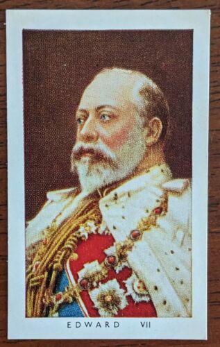 1937 Allen's Confectionery Card - Kings And Queens of England #43 Edward VII. - Picture 1 of 2