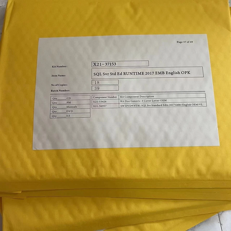 Microsoft SQL Server 2017 STANDARD 24 Core License Key + 25 CAL Retail BRAND NEW - Image 2 of 2