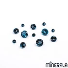 NATURAL LONDON BLUE TOPAZ LOOSE GEMSTONE FACETED ROUND SHAPE 1.5mm - 7mm WP00212