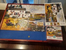 Charles Wysocki Birch Point Cove 1000 PC Puzzle Used Complete Buffalo Games