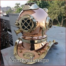 U.S NAVY MARK V BRASS COPPER DIVING DIVERS HELMET COLLECTIBLE DEEP SEA Halloween