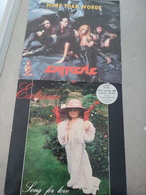 2x 7'' Vinyl singles Extreme More Than Words Song for Love ft Brian May Queen