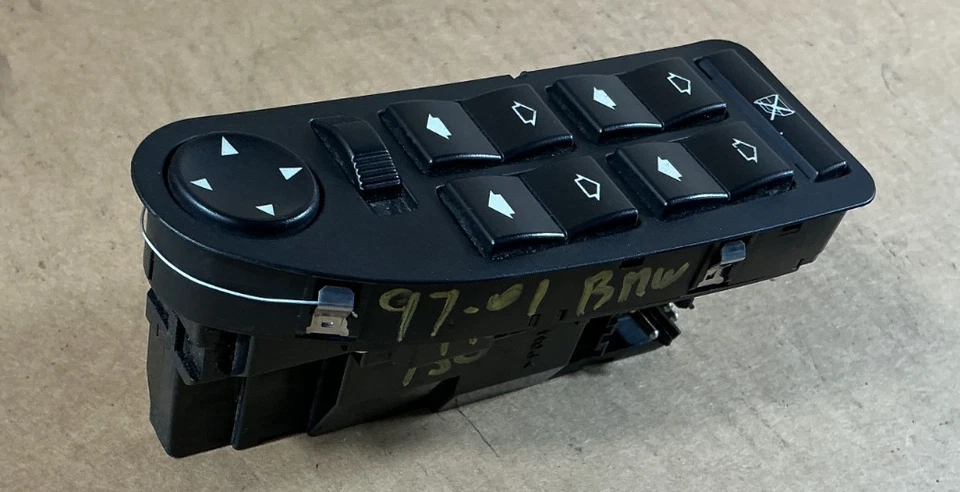 Interruptor de control de ventana maestra del lado del conductor BMW 740i 1997-2001 61318368987 OEM Foto 3 de 4