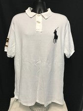 Polo Ralph Lauren Polo Custom fit Shirt Mens White Big Pony 3 Short Sleeve 2XL