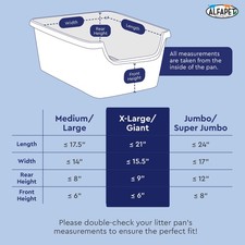 Sifting Cat Litter Box Liners, Set of 7 - Flat Base Disposable Cat Waste Tray Ba