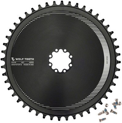 Wolf Tooth 48T Aero Direct Mount Chainring for 8-Bolt Cranks, Aluminum,
