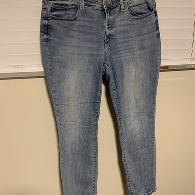 Judy Blue Womens Jeans 13/31 Med Wash Slouchy Straight Stretch Boyfriend Fit