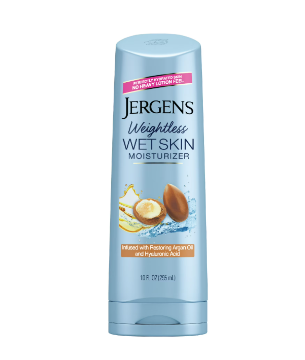 Jergens Wet Skin Body Moisturizer Infused with Restoring Argan Oil