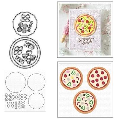 Pizza Metal Cutting Dies Scrapbook Album Paper Card Crafts Embossing Template