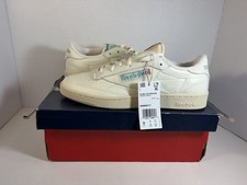 Reebok Club C 85 Vintage Mens White Leather Lifestyle Sneakers Shoes Size 9