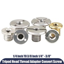 3/8" to 1/4" Inch Convert Screws Thread Adapter Tripod Mounting Monopod Camera