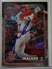 Jordan Walker Autographed 2024 Topps 582 Montgomery Club Foil #642 AUTO