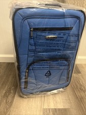 Rockland Fashion Softside Upright Luggage Set, Blue , 2-Piece