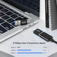 USB 3.0/3.1 Male to USB-C Male Adapter 2 Pack , OTG 3.0/3.1 USB a to Type-C ...