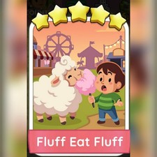 1x Fluff Eat Fluff ????? Set 20 :- Mono_Poly_Go Stickers :- Best Service 