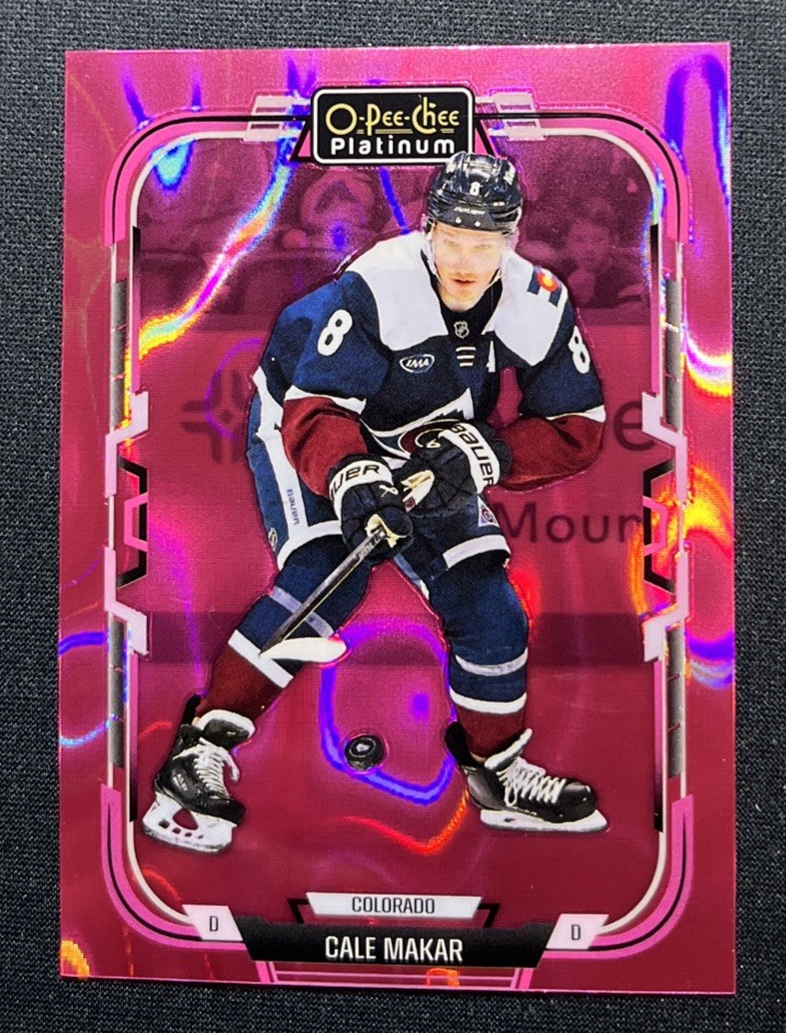 2025 UPPER DECK O-PEE-CHEE PLATINUM CALE MAKAR PINK MAGMA AVALANCHE #1