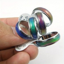 200pcs Mood Rings 6mm Color Changing Ring Mood Emotion Temperature Women Men Box