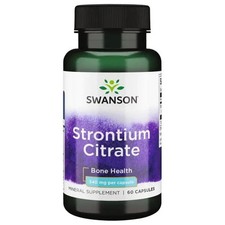 SWANSON, STRONTIUM CITRATE 340mg Knochen Gesundheit 60 Kapseln SUPER PREIS