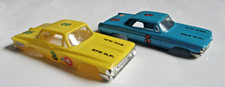 Vintage Eldon 1:32 Scale Slot Car Body's 1960's Bonneville & Dodge Stockcars