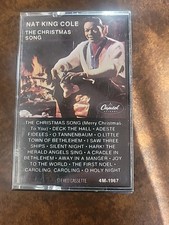 Nat King Cole The Christmas Song Cassette Black Cover Tape Capitol Records Work