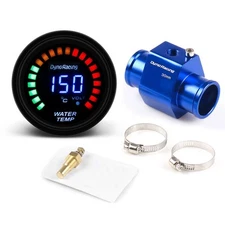 2'' 52mm Digital Water Temperature Gauge Meter w/ 30mm Joint Pipe Sensor Adapter