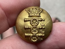 Victorian Artillery  Button 22 Mm Across 