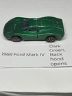 Hot Wheels Redlines 1968 Ford Mark IV Green 1:64 Diecast Car Opening Hood