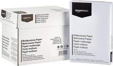 Amazon Basics Druckerpapier, DIN A4, 80 g/m², 2500 Stück, 5 Packungen mit 500, W