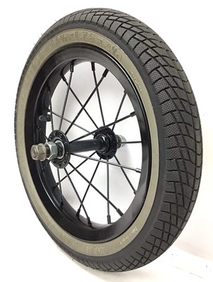 12'' Jogger Front Black Wheel 12 1/2'' X 1.75'' X 2 1/4 Tire Baby Trend Instep #BT8