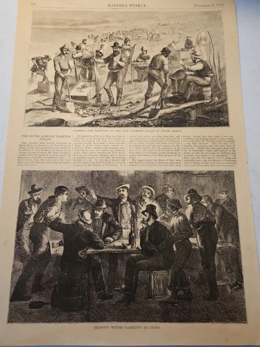 (#535) THE SOUTH AFRICAN DIAMOND FIELDS(1870 HARPER'S)