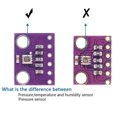 Compact Environmental Sensors Module IIC SPI Interfaces 1.7V-3.6V Compatible