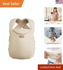 Comfort-First Newborn Carrier - Soft Cotton, Cross-Back Design for 7-25 lbs