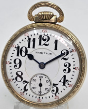 Hamilton 992 Model 2 16s 21j RAILROAD Grade Pocket Watch Gold Filled