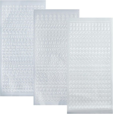 3 Blatt Wachsbuchstaben Kerzen Aufkleber Zahlen sticker Wetterfest Kommunion