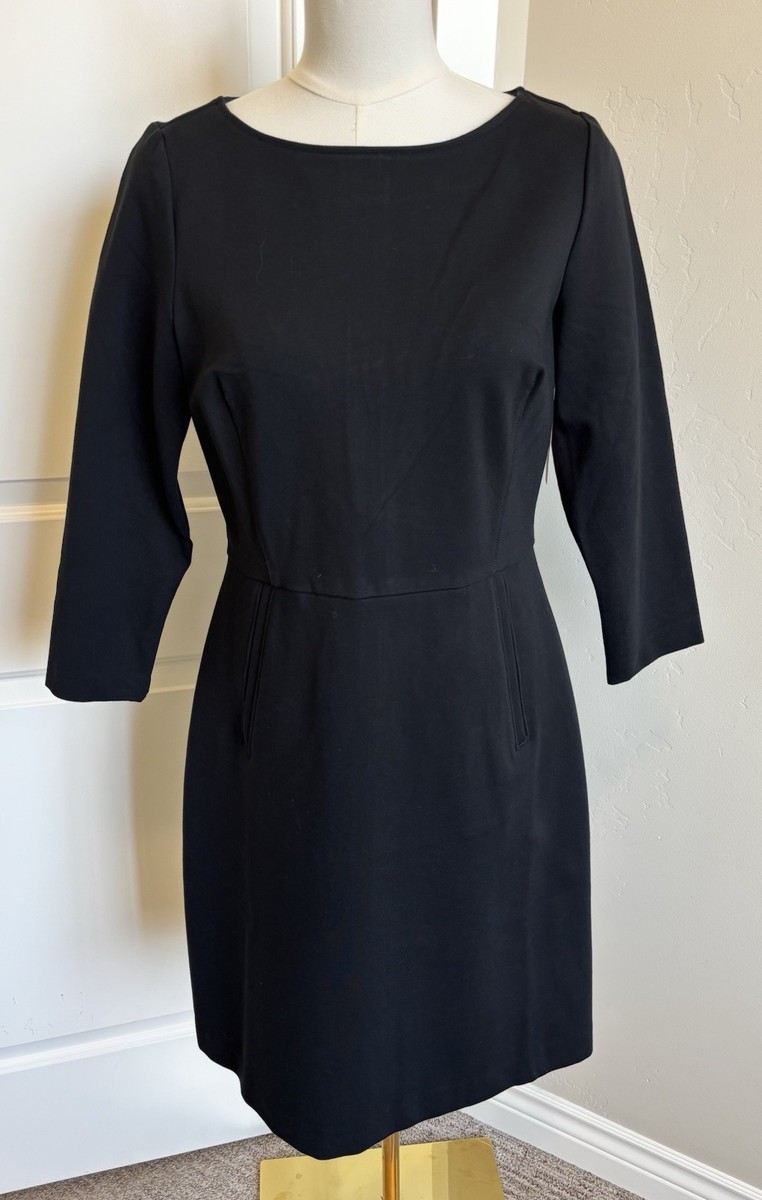blue dress for baby girl Iris Dress 3/4 Sleeve in Black main image 0