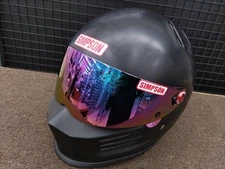 Simpson BANDIT PRO Matte Black Full Face Helmet 61cm Size DOT Certified