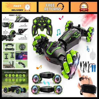 4WD Gesture Sensor RC Stunt Car, Double-Sided 360° Rotation, Light & Music, Kids