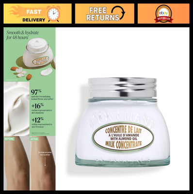 Almond Milk Concentrate - 48HR Hydration, Moisturizes & Firms Skin, Vegan, Non-G