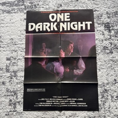 ''One Dark Night'' 1982 Original One-Sheet Horror Movie Poster