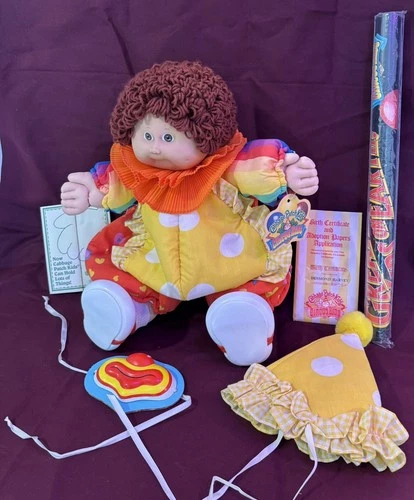 Vtg 1986 CPK Cabbage Patch Kids Circus Kids Doll Clown Complete Coleco New
