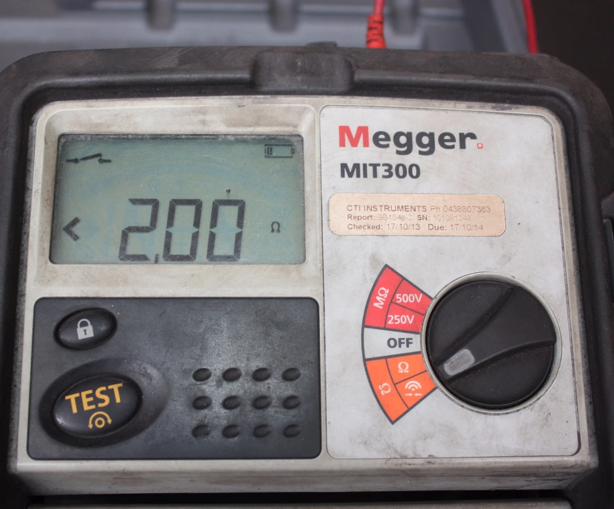 500 vdc megger outlet