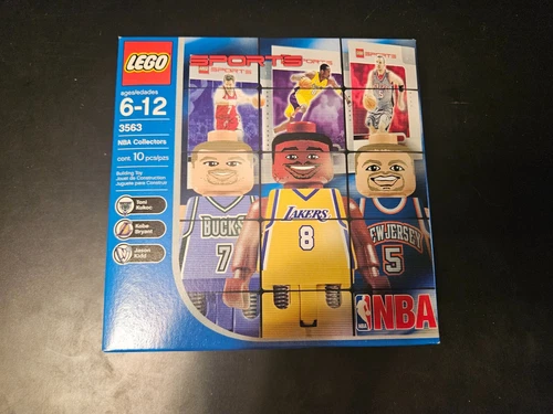 2003 Lego Sports NBA 3563 Kobe Bryant,Kukoc, Kidd Figures with Cards - Sealed